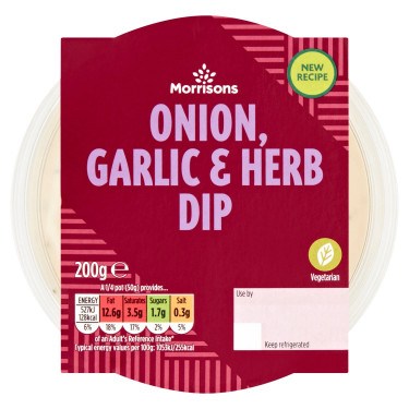 Dip Morrisons Ajo Cebolla Hierbas 200G