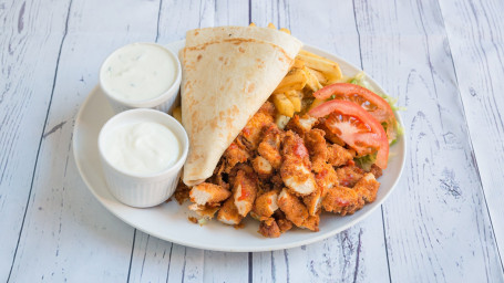 Crispy Chicken On The Plate (Shawarma)