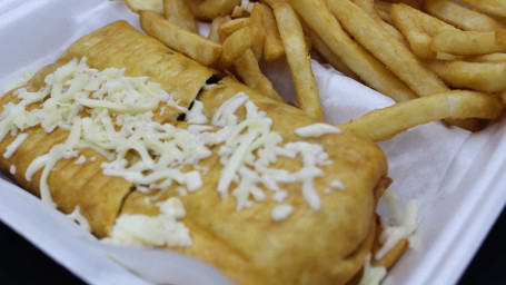 Crispy Buffalo Chicken Philly With Fries