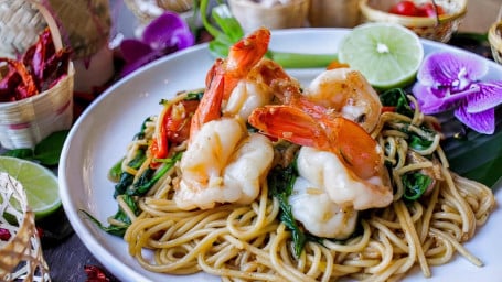 Garlic Lemon Noodle Jumbo Shrimp