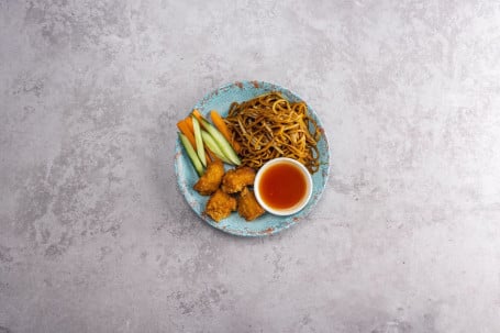 Sweet Sour Vegan Nuggets With Wok Fried Noodles Standard