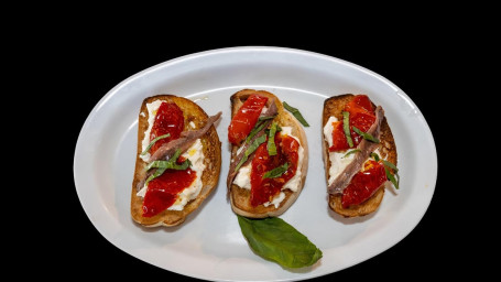 Bruschetta Con Burrata (3 Pieces)