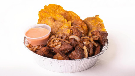 Fried Plantains W Fried Pork