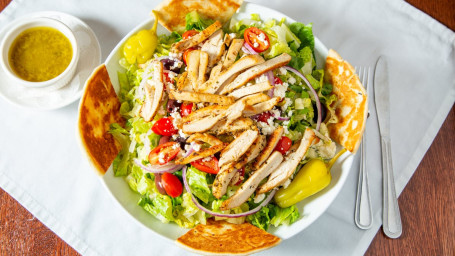 Mediterranean Salad With Grilled Chicken Or Gyros