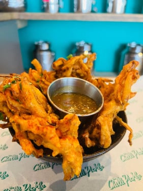 Chilli Pickle Onion Bhaji