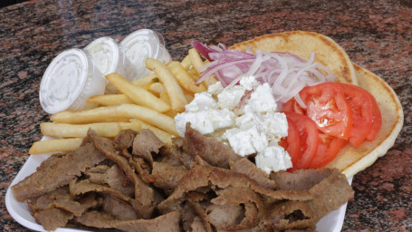 Gyro Plate (2 Pitas, Feta)