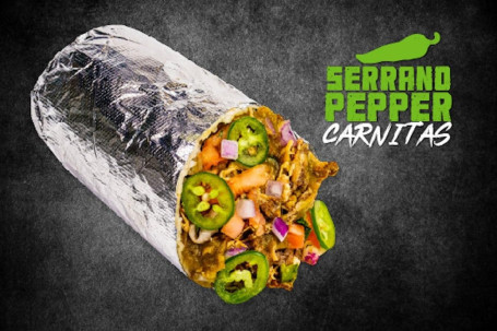 Serrano Pepper Carnitas Burrito