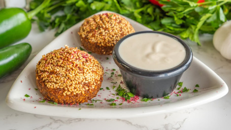 Onion Stuffed Falafel Plate