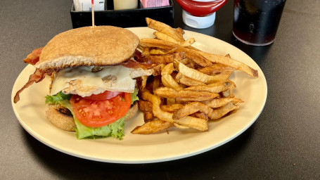 Grilled Chicken Sandwich Home-Cut Fries