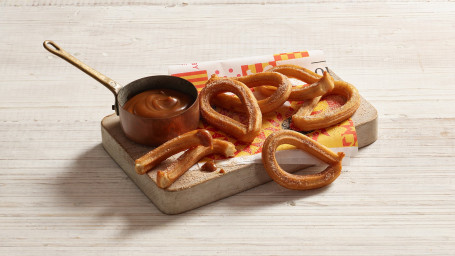 Churros 6 Pack With Caramel Sauce