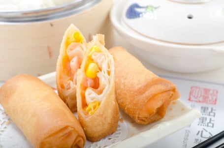 Qiān Dǎo Xiā Chūn Juǎn Thousand Island Dressing And Shrimp Spring Rolls (3 Pcs)