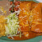 #10. 2 Shredded Chicken Enchiladas Plate