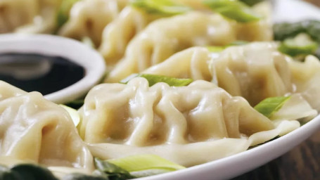 Steamed Chicken Dumplings (8) Shuǐ Jiǎo