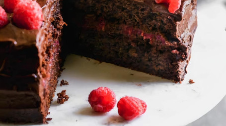 Whole 6 Raspberry Chocolate Cake