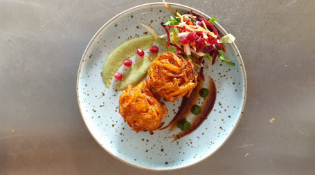 Aubergine Bhaji With Chutney