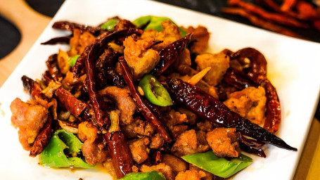 Dry-Stir-Fried Chicken With Spicy Capsicum Là Mèi Zi Jī Dīng