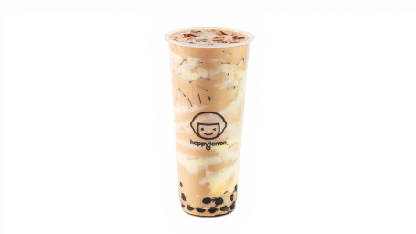 Boba Milk Tea With Puff Cream Dàn Gāo Zhēn Zhū Nǎi Chá