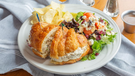 French Chicken Salad Croissant Meal