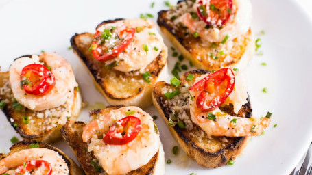 Gamberi Scampi Crostini