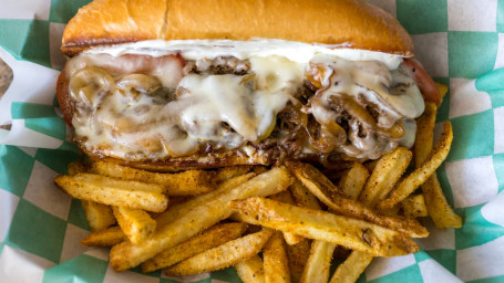 Philly Cheesesteak And Seasoned Fries