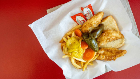 6 Pieces Thicken Tenders With Fries