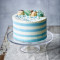 Blue Candy Stripe Gateau (6Inch)