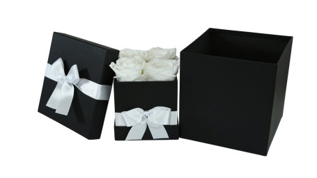 Preserved Roses Princess White Gift Box