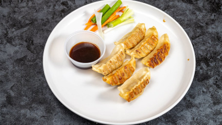 Pork Pot Stickers (6) Jiǎo Zi