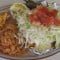 Chicken Tapatios Plate With Rice Beans