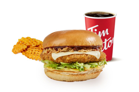 Maple Bbq Crispy Meatless Chicken Sandwich Meal