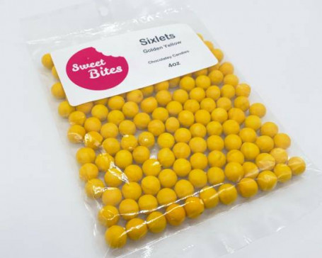 Sixlets Golden Yellow 4 Onzas