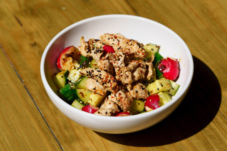 Chicken, Cucumber Radish Salad