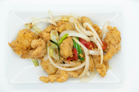 Spicy Squid With Salt, Pepper Chilli Jiāo Yán Yóu Yú