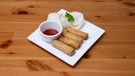 Deep Fried Prawn Spring Rolls (4)