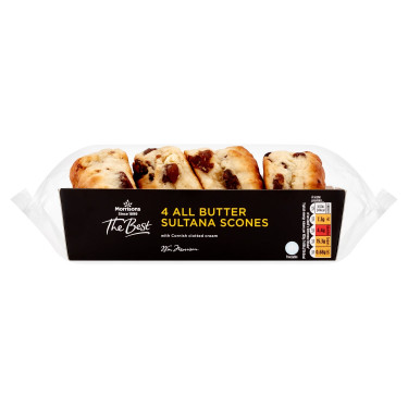 Morrisons The Best Sultana Scones Paquete De 4