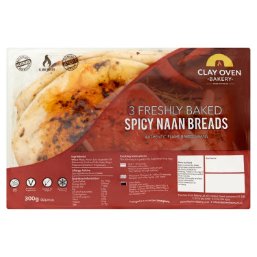 Horno De Barro Panadería Pan Naan Picante 300G