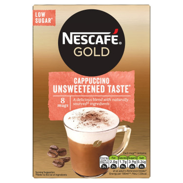 Nescafé Gold Cappuccino Sin Azúcar 8 Sobres 113.6G