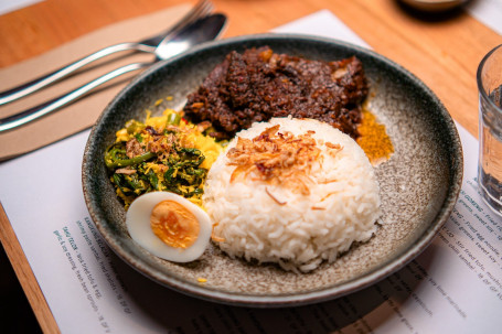 Rendang Sapi On Rice