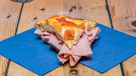 Slice Of Focaccia With Mortadella