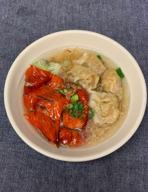 Roasted Duck And Wonton With Egg Noodle Or Rice Noodle Soup