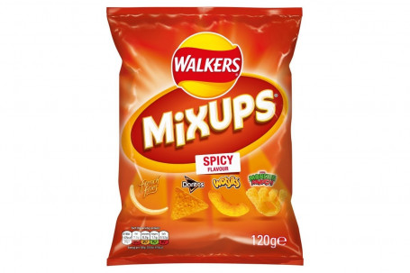 Walkers Mix Ups Compartiendo Snacks Picantes 120G