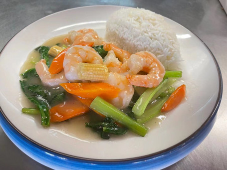 King Prawn And Vegetable With Rice