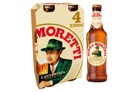 Birra Moretti Cerveza Lager 4X330Ml
