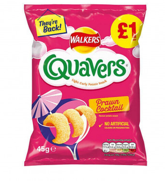 Walkers Quavers Prawn Cocktail Crisps 45G