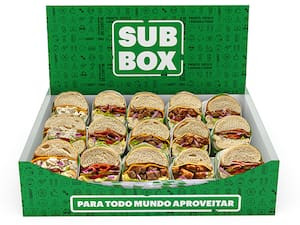 Sub Box Todos Los Sabores Sirve Hasta 10 Personas.