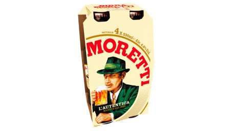 Birra Moretti Lager Beer Bottles 4 X 330Ml