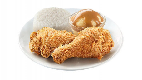 Chickenjoy De 2 Piezas Con Bebida De 2 Lados