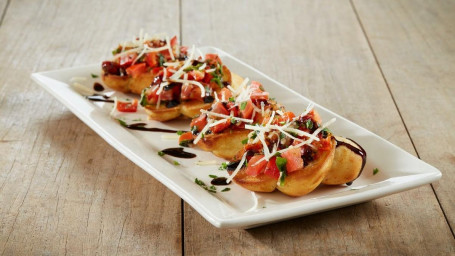 Nuevos Bocaditos De Bruschetta Con Nudo De Ajo