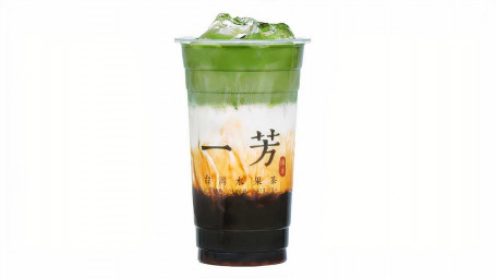 Brown Sugar Pearl Uji Matcha Latte Hēi Táng Yǔ Zhì Mǒ Chá Xiān Nǎi