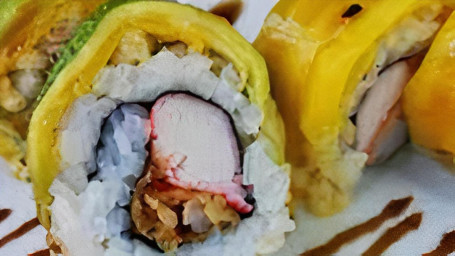 Salmon Mango Roll Sān Wén Yú Máng Guǒ Juǎn